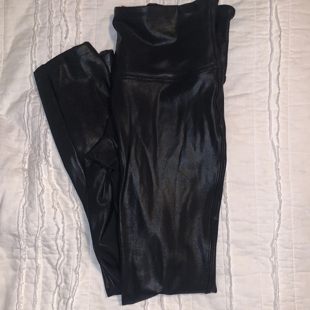 Spanx faux leather leggings